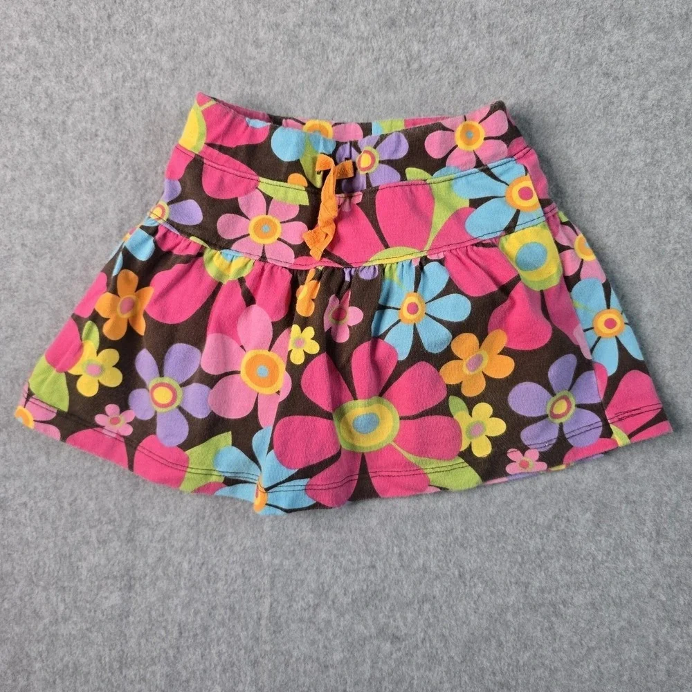 Carter's Orange Flower Shirt & Floral Skort Set Toddler Girl 24M Summer‎ Casual - Picture 10 of 15